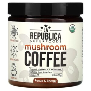 La Republica Café com Cogumelos Café Instantâneo + 7 Cogumelos 60 g (212 oz)