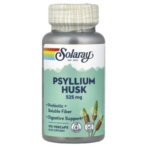 Solaray Casca de Psílio 525 mg 100 Cápsulas Vegetais