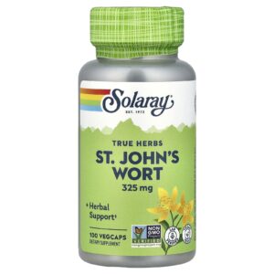 Solaray True Herbs Erva-de-São-João 325 mg 100 Cápsulas VegCaps