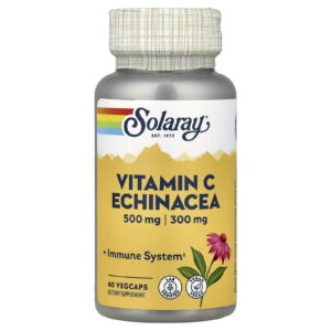 Solaray Vitamina C Echinacea 60 VegCaps