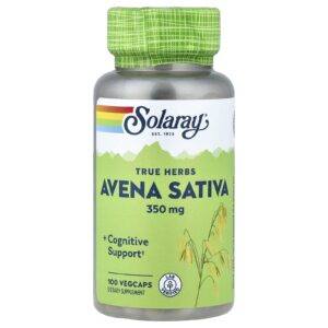 Solaray True Herbs Avena sativa 350 mg 100 Cápsulas VegCaps