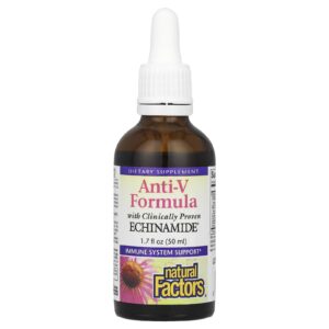 Natural Factors Fórmula Anti-Vegetal com Echinamide® Clinicamente Comprovado 50 ml (17 fl oz)