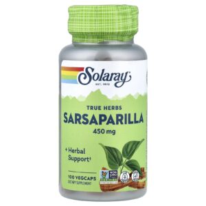 Solaray True Herbs Salsaparrilha 450 mg 100 Vegcaps