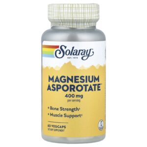 Solaray Magnesium Asporotate™ 60 VegCaps (200 mg por Cápsula)