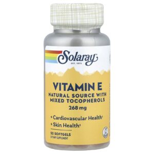 Solaray Vitamina E 50 Cápsulas Softgel