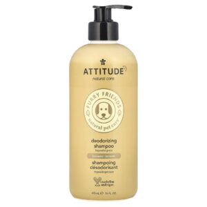 ATTITUDE Amigos Peludos Cuidados Naturais para Animais de Estimação Shampoo Desodorizante Lavanda 473 ml (16 fl oz)
