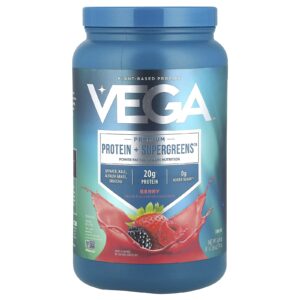 Vega Proteína Premium + Supergreens™ Fruto Silvestre 754 g (1 lb 106 oz)