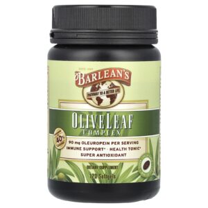 Barleans Complexo de Folhas de Oliveira 120 Cápsulas Softgel