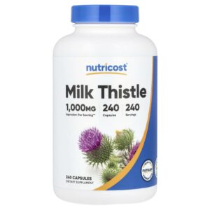 Nutricost Cardo Mariano 1.000 mg 240 Cápsulas