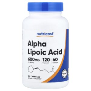 Nutricost Ácido Tióctico 120 Cápsulas (300 mg por Cápsula)