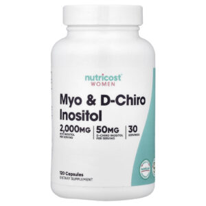 Nutricost Mulheres Myo e D-Chiro Inositol 120 Cápsulas