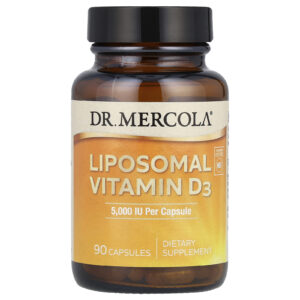 Dr. Mercola Vitamina D3 Lipossomal 125 mcg (5.000 UI) 90 Cápsulas