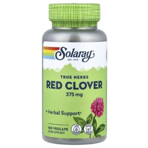 Solaray Ervas Verdadeiras Trevo Vermelho 375 mg 100 VegCaps