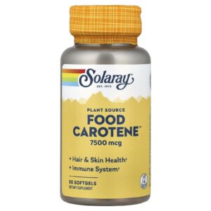 Solaray Food Carotene™ 50 Cápsulas Softgel