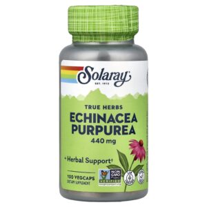 Solaray Ervas Verdadeiras Echinacea Purpurea 440 mg 100 VegCaps