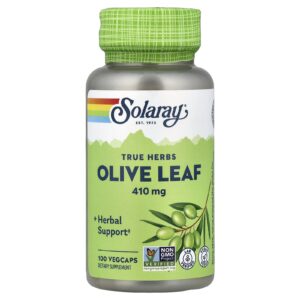Solaray Ervas Verdadeiras Folha de Oliva 410 mg 100 VegCaps