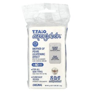 T. Taio Sabonete em Barra com Esponja no Interior Madrepérola Original 120 g (42 oz)