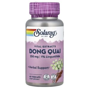 Solaray Vital Extracts Dong Quai 250 mg 60 Cápsulas VegCaps
