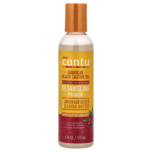 Cantu Primer para Desembaraçar com Óleo de Rícino Jamaicano e Manteiga de Cacau 177 ml (6 fl oz)