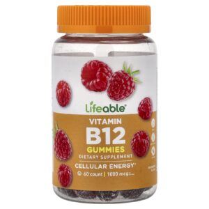 Lifeable Gomas de Vitamina B12 Framboesa 60 Gomas