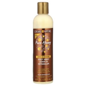 Creme Of Nature Pure Honey Desembaraçador Leave-In Knot Away Para Cabelos Secos e Desidratados 2365 ml (8 fl oz)
