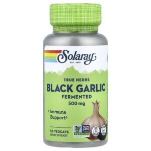 Solaray Ervas Verdadeiras Alho Preto Fermentado 500 mg 50 VegCaps