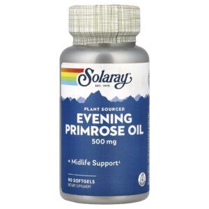 Solaray Óleo de Prímula Originário de Plantas 500 mg 90 Cápsulas Softgel