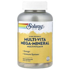 Solaray Multi-Vita Mega-Mineral Multivitamínico 120 Cápsulas
