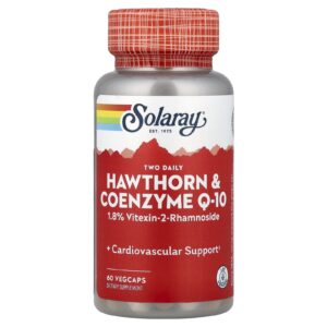 Solaray Two Daily Espinheiro e Coenzima Q-10 60 VegCaps