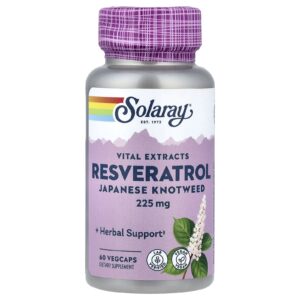 Solaray Vital Extracts Resveratrol e Knotweed Japonês 60 VegCaps