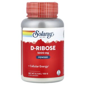 Solaray D-Ribose em Pó 5.000 mg 150 g (53 oz)