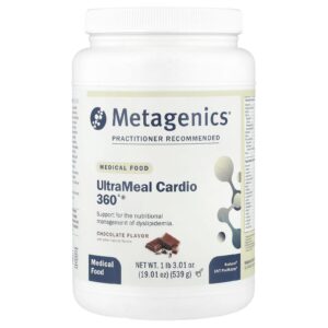 Metagenics UltraMeal Cardio 360°® Alimento Medicinal Chocolate 539 g (1 lb 301 oz)