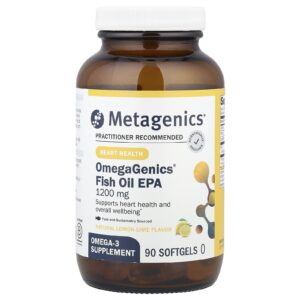Metagenics OmegaGenics EPA 1200 Limão e Limão 90 Cápsulas Softgel