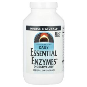 Source Naturals Daily Essential Enzymes® 500 mg 360 Cápsulas