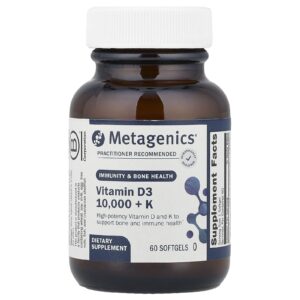 Metagenics Vitamina D3 10.000 + K 60 Cápsulas Softgel