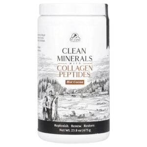 Mt. Capra Minerais Limpos com Peptídeos de Colágeno Cacau Quente 675 g (238 oz)