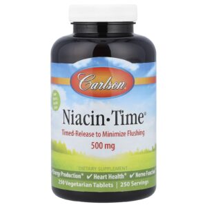 Carlson Niacin-Time® 500 mg 250 Comprimidos Vegetarianos
