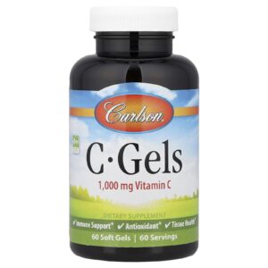 Carlson Géis C Vitamina C 1.000 mg 60 Cápsulas Softgel