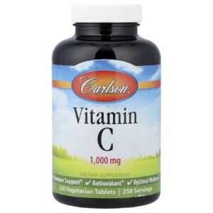 Carlson Vitamina C 1.000 mg 250 Comprimidos Vegetarianos