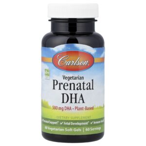 Carlson DHA Pré-natal Vegetariano 60 Cápsulas Softgel Vegetarianas
