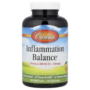 Carlson Inflammation Balance® Limão Natural 90 Cápsulas Softgel