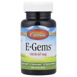 Carlson E-Gems® 67 mg (100 UI) 100 Cápsulas Softgel