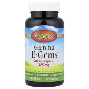 Carlson Gamma E-Gems® 60 Cápsulas Softgel