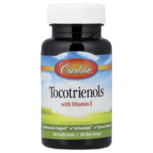 Carlson Tocotrienóis com Vitamina E 30 Cápsulas Softgel