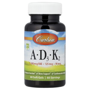 Carlson Vitaminas A - D3 - K2 60 Cápsulas Softgel