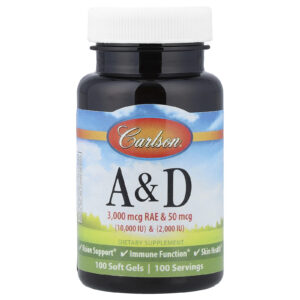 Carlson Vitamina A e D 100 Cápsulas Softgel