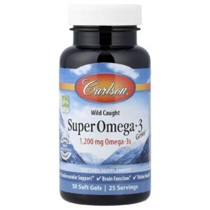 Carlson Origem Silvestre Super Omega-3 Gems® 50 Cápsulas Softgel