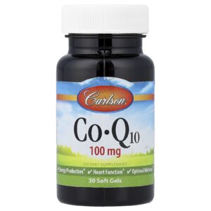Carlson CoQ10 100 mg 30 Cápsulas Softgel
