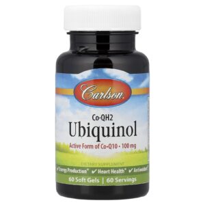 Carlson Co-QH2 Ubiquinol 100 mg 60 Cápsulas Softgel