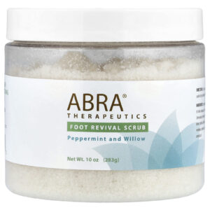 Abra Therapeutics Esfoliante para Reviver os Pés Hortelã-Pimenta e Salgueiro 283 g (10 oz)